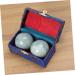 Buy 2 STK Marble Baoding Balls - Chinese Stone Massage Balls for Stress Relief | Heartstones Natural Massage Balls - Buy Online on GoSupps.com