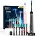 Electric Toothbrush for Adults Sonic Toothbrush with 5 Modes & 3 Intensity Levels 40 000 VPM Toothbrushes with 12 Brush Heads IPX7 Waterproof Tooth Brush One Charge for 90 Days 2-Min Timer
