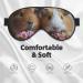 SSIMOO Guinea Pigs & Cupcakes Sleep Mask | Adjustable Breathable Eye Mask for Comfortable Sleep | Fashionable Black Design - Buy Online on GoSupps.com