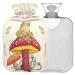 Naanle heat bottle mushroom frog with reference transparently warm water bottle 2l large warm stool for pain relief hot and cold therapy bed hand feet warmer