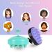 HEETA Hair Scalp Massager Shampoo Brush 2 Pack - Silicone Bristles, Remove Dandruff, Waterproof Hair Scrubber for Men & Women - Green & Black - Buy Online on GoSupps.com