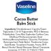 Vaseline Lip Therapy Cocoa Butter 4g Stick - Hydrating Lip Balm for Soft Moisturized Lips | International Shipping Available - Buy Online on GoSupps.com