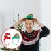 Lurrose 2pcs Christmas Headband Set - Santa Hat & Striped Clown Hair Hoops | Festive Party Favor Gifts (Mixed Colors) - Buy Online on GoSupps.com