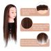 Shop Brown Training Hairdressing Head - Exercise Mannequin with Free Clamp Holder | International Shipping Available - Buy Online on GoSupps.com