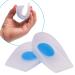 BraceAbility Heel Spur Cups | Medical-Grade Silicone Plantar Fasciitis Insole Cushion Pads  Gel Foot Orthotic & Shoe Insert Protectors (Pair - Large) Large (1 Pair)
