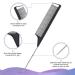 4Pcs Hair Brush Styling Combs Set - Bristle Hair Edge, Teasing, Rat Tail & Wide Tooth Comb for Smoothing and Styling Hair - Black - Buy Online on GoSupps.com