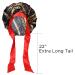 Large Extra Large Adjustable Tie Satin Bonnet Sleep Cap with Headband - Chain Pattern Multicolor - Buy Online on GoSupps.com