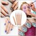 Nail Art Liner Brushes 7/9/11/15/25mm Super Fine Nail Art Long Striper Pen Set for Thin Lines Tiny Details Fine Drawing Delicate Coloring Elongated Lines(Gold) Glod - Buy Online on GoSupps.com