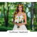 AWAYTR Flower Hippie Headband - Sunflower Bead Floral Crown Headdress (Yellow) - Buy Online on GoSupps.com