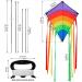 Lebexy Insliner Delta Dragon Kite for Kids & Adults | Easy to Fly Colorful 73x65 cm Kite with 80m String | Perfect Children's Outdoor Toy - Buy Online on GoSupps.com