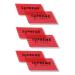 BARBER GRIPPERS by SUPREME TRIMMER   Salon & Barber Hair Holder for Men & Women   Hair Clips for Styling and Hair Cuts 3pk (Red Rhombus 3PK)