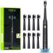 Electric Toothbrush for Adults - oraimo Rechargeable Power Toothbrush with 8 Dupont Brush Heads  Sonic Toothbrush Holder  5 Optional Modes  2 Minute Smart Timer  3 Hours Fast Charge for 60 Days  ET1C 8 Brush Heads