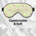 Rabbit Tie Print Sleep Eye Mask - Soft Blindfold with Elastic Strap for Travel & Night Sleeping - Buy Online on GoSupps.com