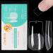 Medium Square Nail Tips - ZAHRVIA 552PCS Full Cover Nail Tips Soak Off Easy Nail Extensions Acrylic Nails False Glue Press on Nail Tips for Art DIY Home (Medium Square) Medium Square-552