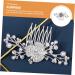 DOITOOL Rhinestone Five-tooth Hair Comb Bride Hair Accessories Wedding Hair Comb Clip Wedding Headpiece for Bride Tiara Pearl Hair Accessories Hair Piece Rhinestones Alloy - Buy Online on GoSupps.com