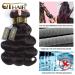 QTHAIR 12A Brazilian Virgin Hair Body Wave 3 Bundle Pack - 16 18 20 inch 300g | Unprocessed Human Hair Extensions - Buy Online on GoSupps.com