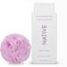 Native Body Wash Lilac & White Tea 18 oz Sulfate Free Paraben Free for Men and Women The Set Includes Premium Loofah Sponge Back Sponge Soft (color may vary)