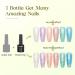 MIZHSE Pearl Top Coat Gel Nail Polish - Mermaid Glitter 2-in-1 Soak Off UV LED Gel for DIY & Salon Use (10ml - Buy Online on GoSupps.com