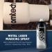OMTech Laser Marking Spray  Metal Laser Marking Fluid for CO2 Laser Engravers  13oz Aerosol High Contrast Black Spray for Laser Engraving Metal  Laser Ink Agent for Aluminum Stainless Steel Brass More - Buy Online on GoSupps.com