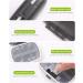 MEACOLIA Travel Pill Organizer - Portable Daily Pill Box with 8 Compartments for Vitamins Supplements & Medicines - Easy Open Design (Clear Black - Buy Online on GoSupps.com