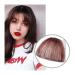 Bangs Hair Bangs Hair Clip In Air Bangs Thin Fake Fringes Natural Straigth Synthetic Neat Hair Bang Accessories For Girls Invisible Natural 4 Colors Hair Extensions(Air bang 2M33)