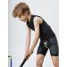 Buy Kids Padded Football Shirt & Rib Guard - XL Black Compression Basketball & Rugby Gear - Buy Online on GoSupps.com