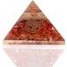 Carnelian Crystal Orgone Pyramid - Tree of Life Design | Handmade for Positive Energy Balance | Reiki Charged - Buy Online on GoSupps.com
