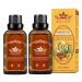 2 PCS Ginger Oil Ginger Massage Oil for Lymphatic Drainage Lymphatic Drainage Drops Natural Ginger Oil for Skin(30ML/Bottle)