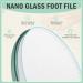 FVION Nano Glass Foot File Callus Remover Gentle Glass Foot Hard Skin Foot Scraper Effective Feet Scrubber for Dead Skin and Portable Pedi Egg Foot Care Tool (Green) - Buy Online on GoSupps.com