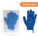 Lake Blue Exfoliating Bath Gloves - 2 Pack Rubbing Towel for Back Decontamination - Buy Online on GoSupps.com