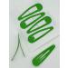 6 PCS Green Metal Snap Hair Clips 5CM Long - Hair Grip Pins - Buy Online on GoSupps.com