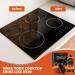 Glass Stove Top Cleaner Kit 12 oz - Non-Abrasive Cooktop Cleaner & Polish with Scrubbing Pad Handle Scraper & Cloth - Tough Stain Removal for a Sparkling Finish - Buy Online on GoSupps.com