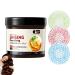 500 g Ginseng & Polygonum Multiflorum Masque capillaire incassable et lisse volumineux avec 3 bonnets de douche en EVA