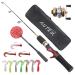 Jinsheng Zhuoyu Ice Fishing Rod Reel JIG Soft Lures Spoon Complete Kits with Fishing Equipment Bag