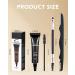 Buy Waterproof Tinted Brow Gel Kit - Long Lasting Grey Eyebrow Gel with Brush & Razor | Perfect for Women & Girls - Buy Online on GoSupps.com