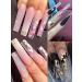 12 Grids Holographic Nail Glitter Set for Acrylic Nails - Butterfly Flower Heart Rabbit Pink Gold Sequins for Valentine's Day Nail Decoration - Buy Online on GoSupps.com