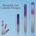 P2P Glass Fingernail Files with Case - Double Sided Nail File for Natural Nails - Manicure Set in Blue - Stocking Stuffer - Buy Online on GoSupps.com