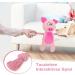 Tonyfy Dog Toys - Interactive Squeaky Plush & Cotton Rope Toys for Small & Medium Dogs - Pink Pig - Buy Online on GoSupps.com