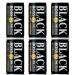 Suntory BOSS Japanese Black Coffee Dark Roasted Sugar Free Drinks 185g (Pack of 6)