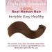 Agmity Real Hair Clip-In Extensions - 45cm Chocolate Brown 120g 7 Pieces - Seamless & Invisible Human Hair (#4 Medium Brown) - Buy Online on GoSupps.com