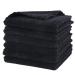 SUNLAND Microfiber Makeup Remover Cloths - Ultra Soft Reusable Face Wash Towels (12 Pack, Black) - Buy Online on GoSupps.com