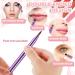 WLLHYF 3PCS Dual End Lip Brush Concealer Brushes Retractable Lipstick Eyeshadow Foundation Makeup Brush Travel Size Lipstick Brush With Cap(Gold/Purple/Black) - Buy Online on GoSupps.com