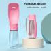 Peteast 550ml Foldable Dog Water Bottle - BPA-Free Travel Hydration for Pets | Ideal for Hiking & Outdoor Adventures (Pink) - Buy Online on GoSupps.com