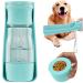 Portable Dog Water Bottle, Dog Travel Water Bottle, Foldable Leak Proof Pet Water Bottle Dispenser for Puppy Small Medium Large Dogs Outdoor Walking Hiking and Traveling Blue