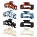 Zou.Rena Big Claw Clips for thick hair 4.3 inch (11 cm) shiny strong hair clips for women girls long hair slipproof (4.3 inch glossy color)