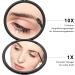 Gospire Portable Pocket Mirror - 4 Inch Ultra Thin Double-Sided Makeup Mirror with 1x/10x Magnification - Compact & Foldable - Perfect for On-the-Go Beauty - Buy Online on GoSupps.com