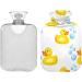 Hot Water Bottles with Yellow Rubber Duck Cover | 2L Pain Relief & Bed Warmer for Pregnant Women - Buy Online on GoSupps.com