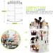 360 Rotating Makeup Organizer | Adjustable Cosmetic Storage Display with 8 Layers | Large Capacity for Jewelry, Makeup Brushes, Lipsticks | Clear Transparent Design - Buy Online on GoSupps.com