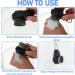 Premium Dual Silicone Facial Cleansing Brush - Exfoliating Face Scrubber for Deep Pore Cleansing & Skin Care (Black) - International Shipping Available - Buy Online on GoSupps.com