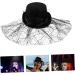 LIFKOME 1pc Magician Top Hat Magician Cap Tuxedo Costume Wedding Topper Costume Cap 50s Hat Hats Ladies Hats Bonnets for Women Gothic Hat Wedding Hats Top Hat Veil Non-woven Fabric - Buy Online on GoSupps.com